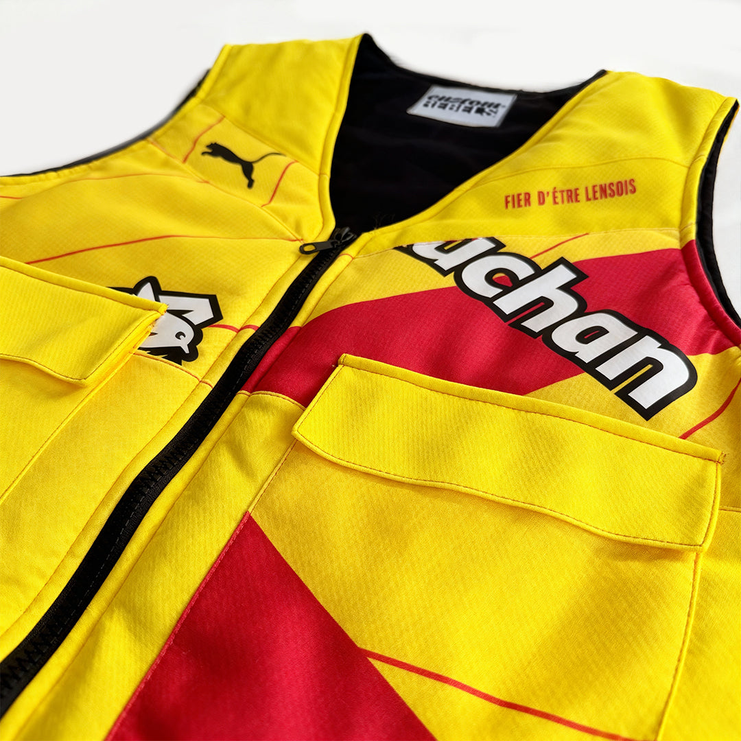 Upcycled Puma Jersey Vest Jacket